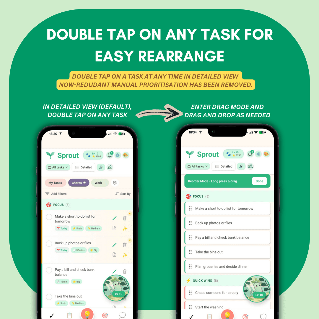 Drag & Drop in Detailed View