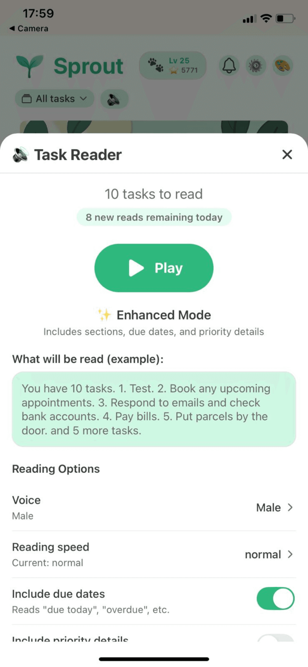 Industry First - Task Reader