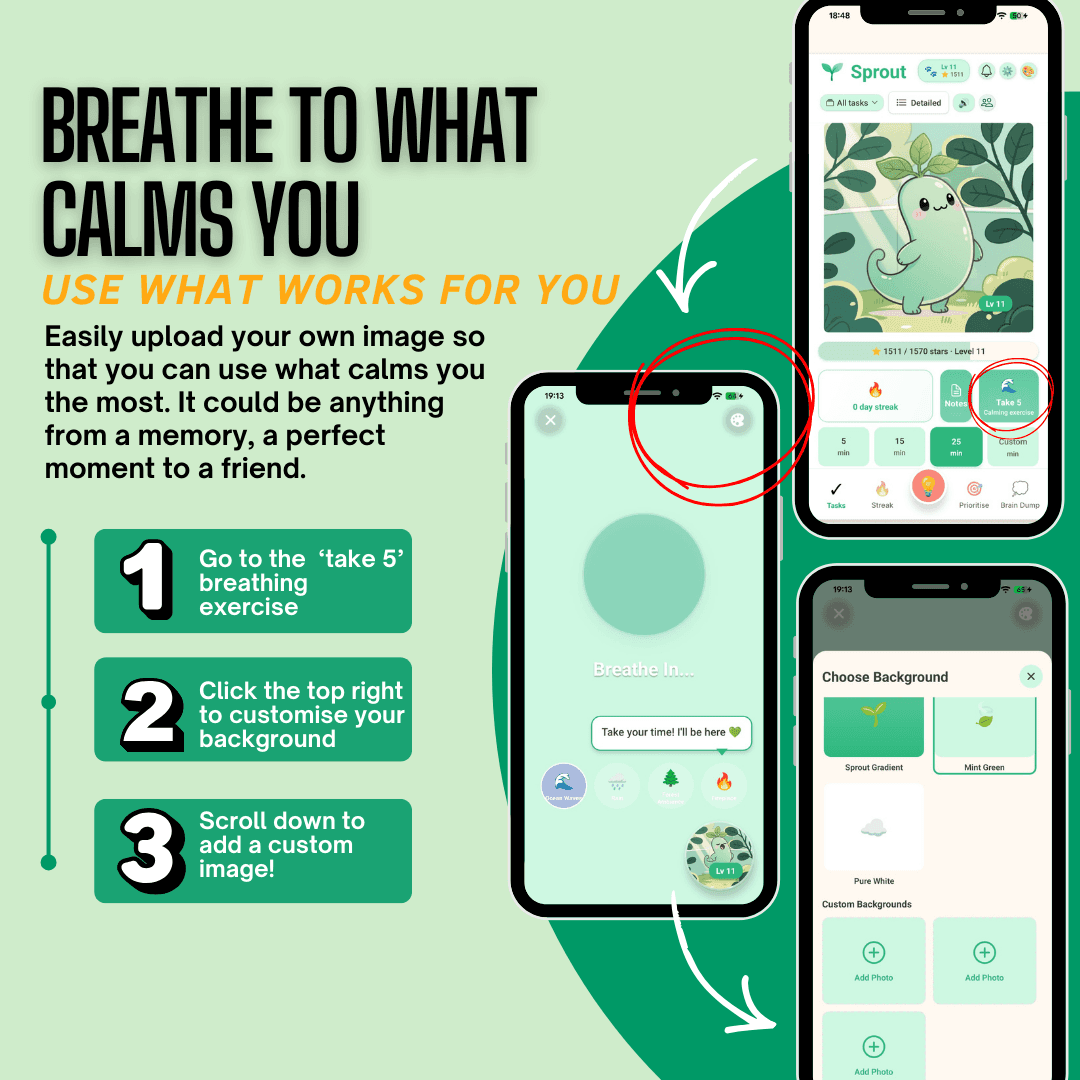 Take 5: Custom Breathing Backgrounds